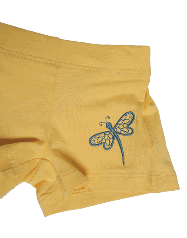 NOLIMIT LET'S BEE TOGETHER Baby Girls Printed Cotton Short Yellow
