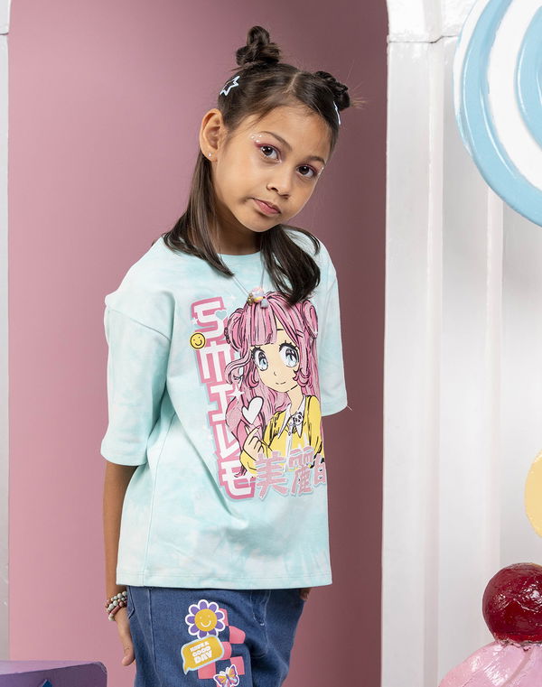 NOLIMIT LOLLI LUSH Printed T-Shirt Aqua