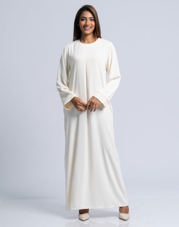 NOLIMIT MODEST Women's Casual Dress Cream