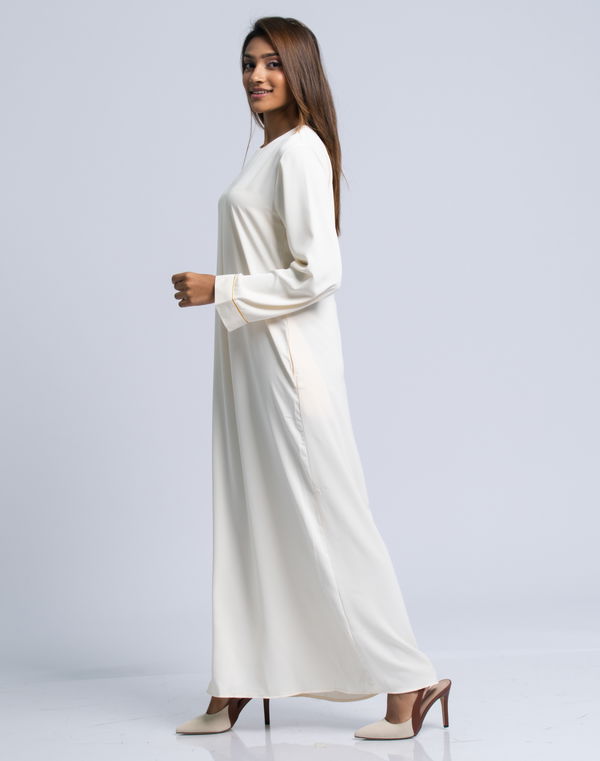 NOLIMIT MODEST Women's Casual Dress Cream