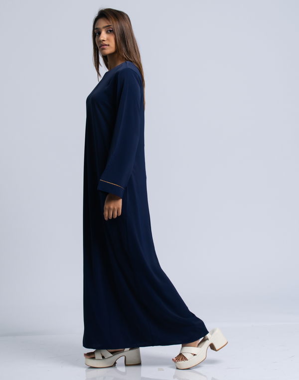 NOLIMIT MODEST Women's Casual Dress Navy Blue