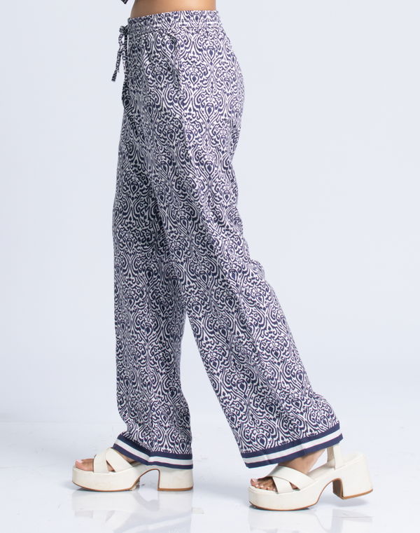 NOLIMIT MODEST Women's Printed Casual Pant Navy