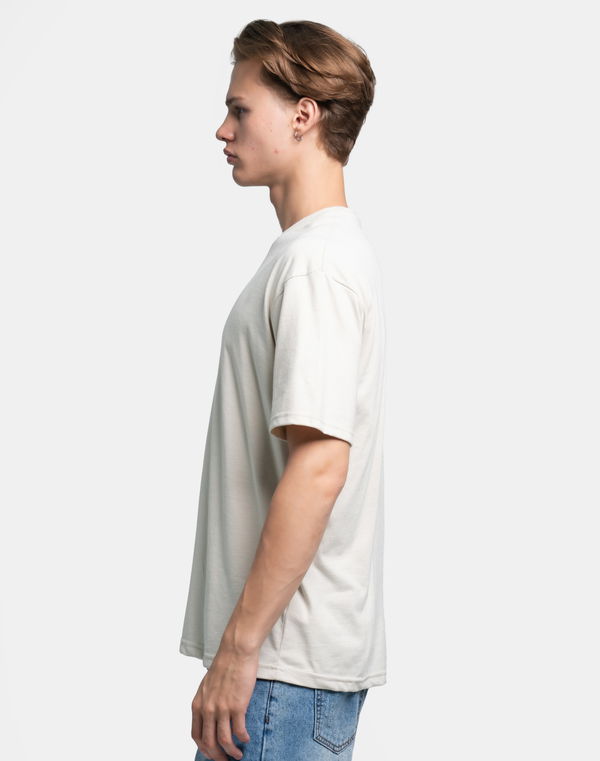 NOLIMIT Men's Crew Neck Oversized T-Shirt Born White