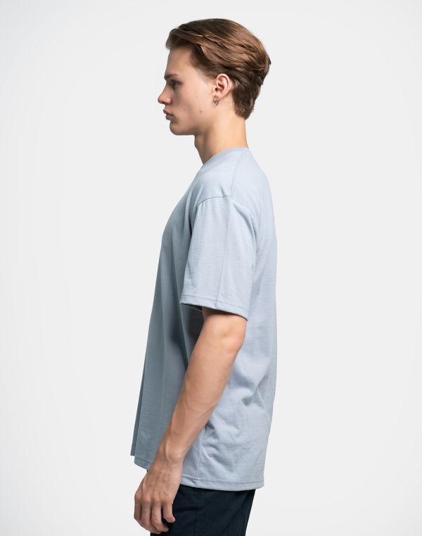 NOLIMIT Men's Crew Neck Oversized T-Shirt Light Gray