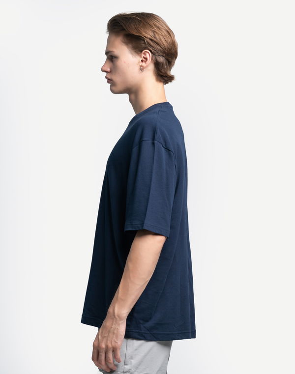 NOLIMIT Men's Crew Neck Oversized T-Shirt Navy