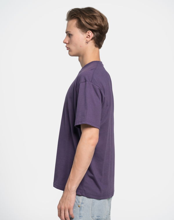 NOLIMIT Men's Crew Neck Oversized T-Shirt Purple