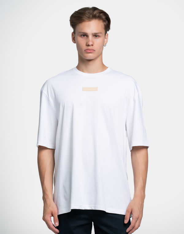 NOLIMIT Men's Oversized Printed T-Shirt White