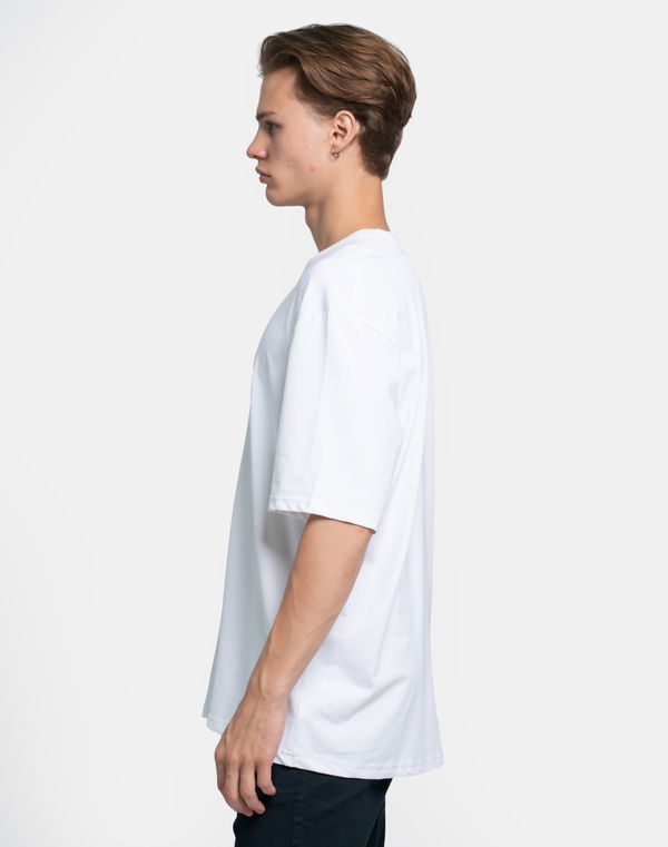 NOLIMIT Men's Oversized Printed T-Shirt White