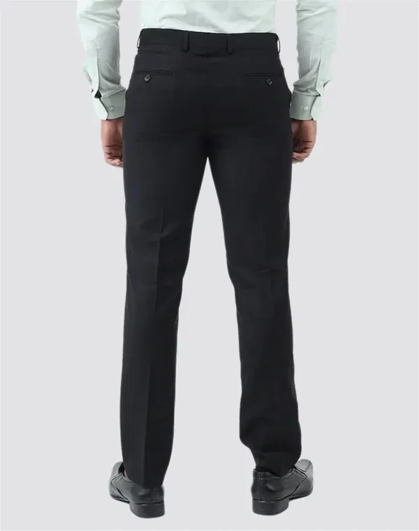 NOLIMIT Men's Slim Fit Formal Trouser Black
