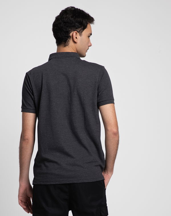 NOLIMIT Men's Slim Fit Polo T-Shirt Dark Grey