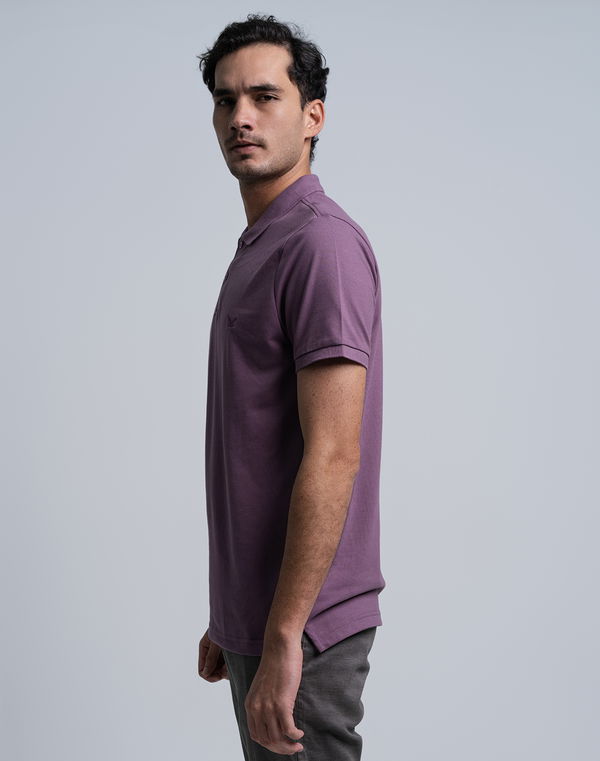 NOLIMIT Men's Slim Fit Polo T-Shirt Dusty Violet