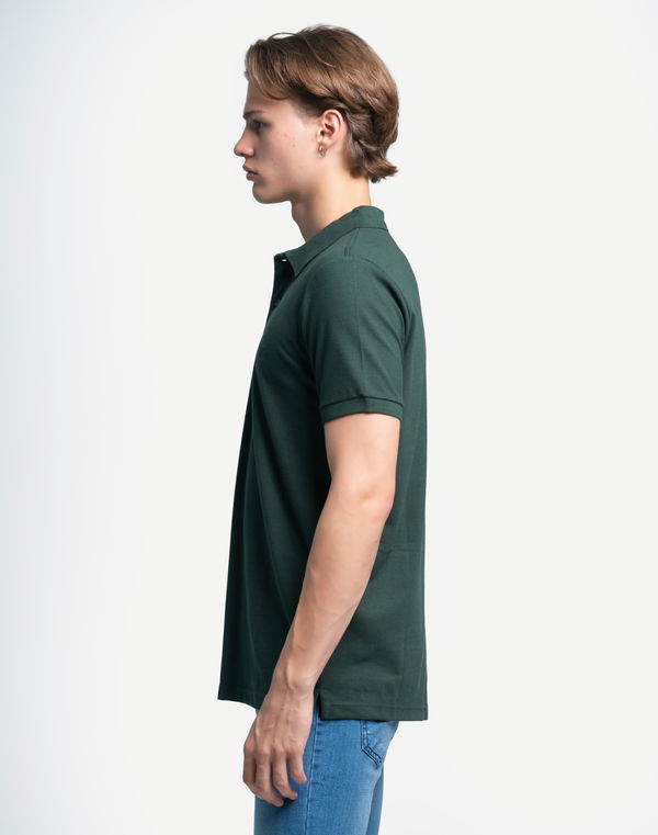 NOLIMIT Men's Slim Fit Polo T-Shirt Forest Green