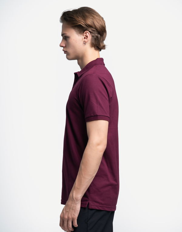NOLIMIT Men's Slim Fit Polo T-Shirt Maroon