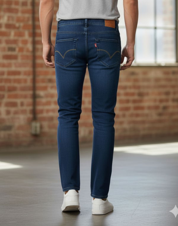 NOLIMIT Men's Super Slim Fit Jeans Dark Blue