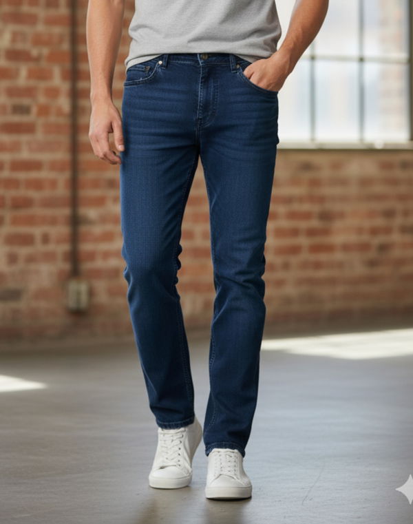 NOLIMIT Men's Super Slim Fit Jeans Dark Blue