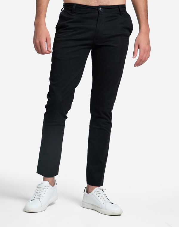 NOLIMIT Men's Slim Fit Standard Waist Casual Pant Black
