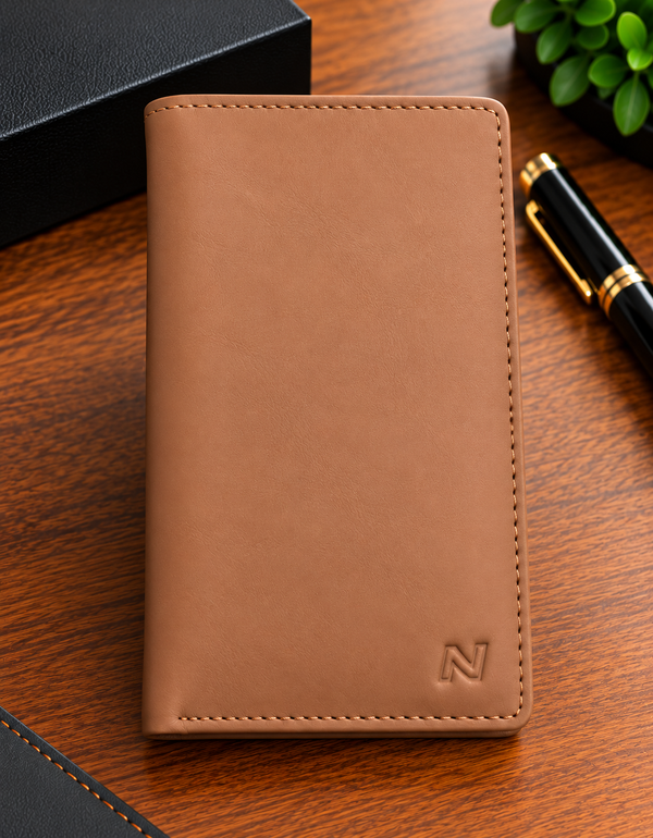 NOLIMIT Men's Bill Fold Leather Wallet Coffee