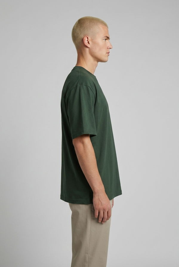 NOLIMIT Men's Crew Neck Oversized T-Shirt Dark Green