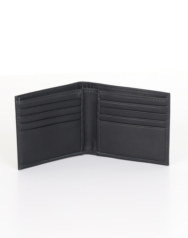 NOLIMIT Men's Leather Bill Fold Wallet Black