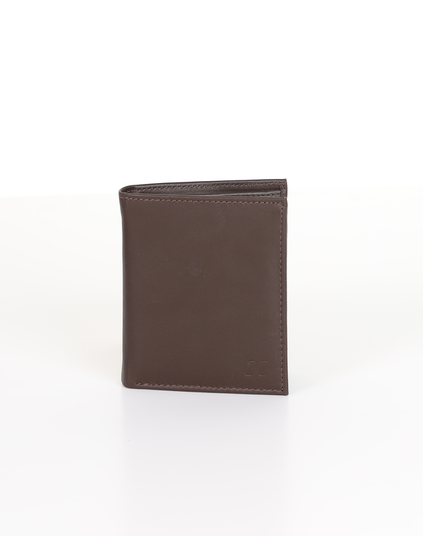 NOLIMIT Men's Leather Bill Fold Wallet Coffee