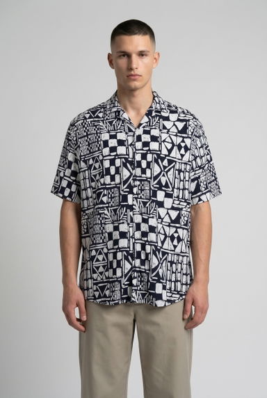 Navy & White