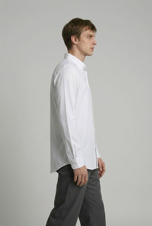 NOLIMIT Men's Regular Fit Casual Shirt White