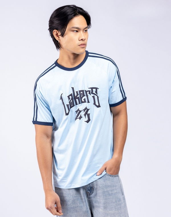 NOLIMIT Men's Regular Fit Cotton T-Shirt Blue