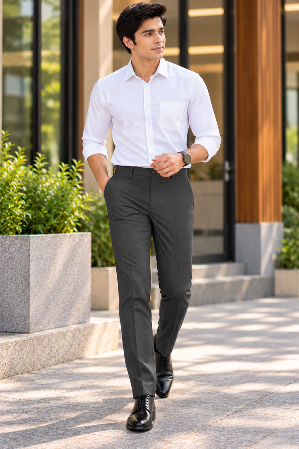 NOLIMIT Men's Regular Fit Formal Trouser