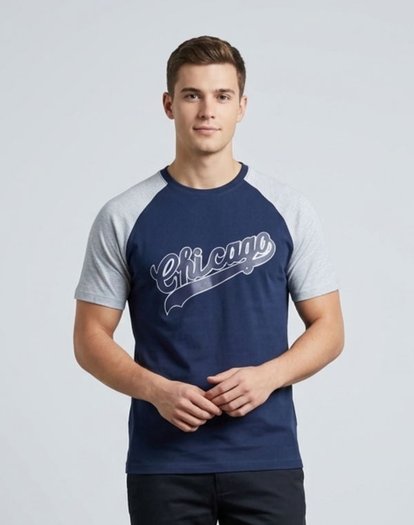 NOLIMIT Men's Regular Fit T-Shirt Blue