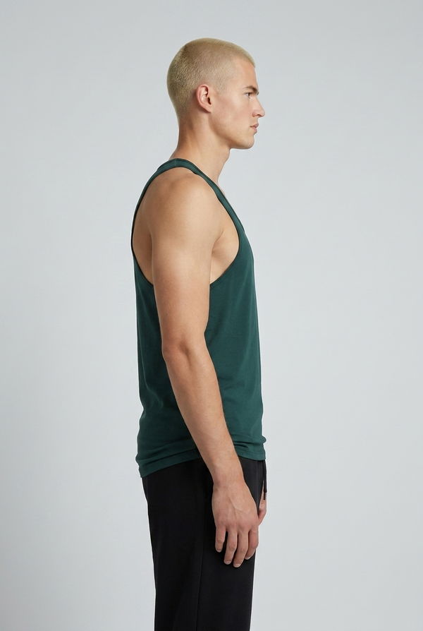 NOLIMIT Men's Regular Fit Tank Top Dark Green