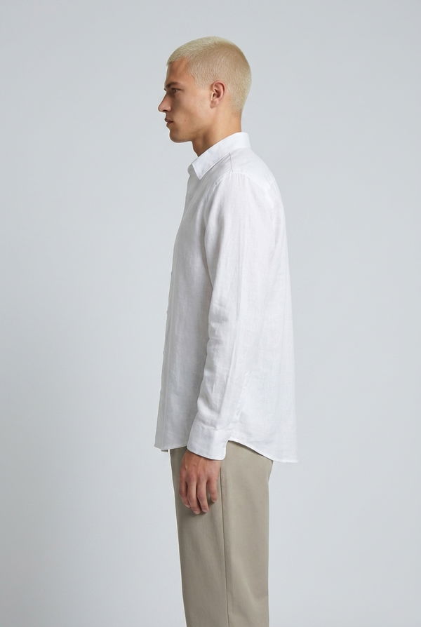 NOLIMIT Men's Slim Fit Casual Shirt White