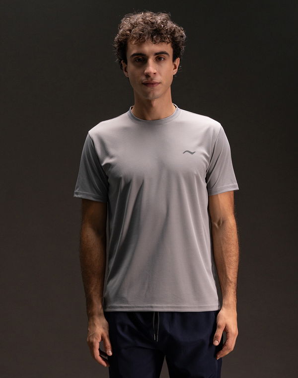 NOLIMIT Men's Slim Fit Sports T-Shirt Gray