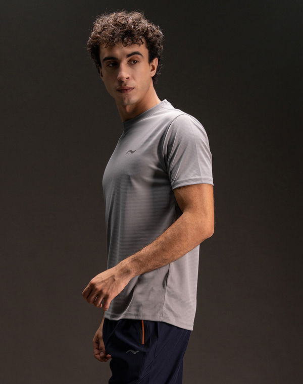 NOLIMIT Men's Slim Fit Sports T-Shirt Gray