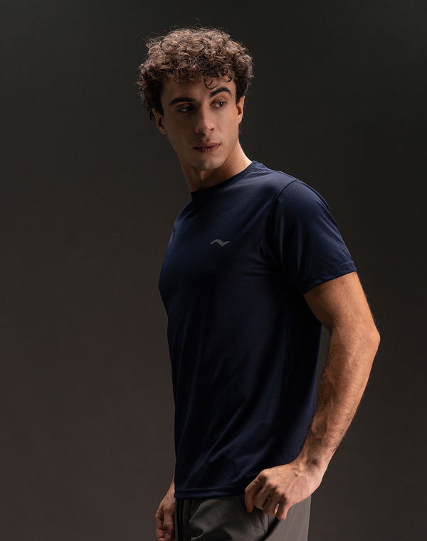 NOLIMIT Men's Slim Fit Sports T-Shirt Navy