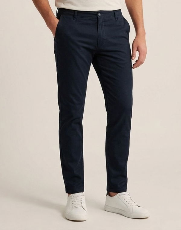 NOLIMIT Men's Slim Fit Standard Waist Casual Pant Navy