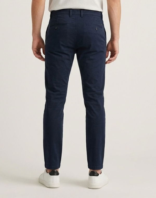 NOLIMIT Men's Slim Fit Standard Waist Casual Pant Navy