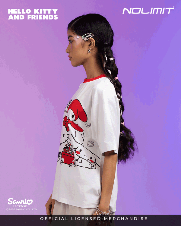 NOLIMIT SANRIO Girls Oversized T-Shirt