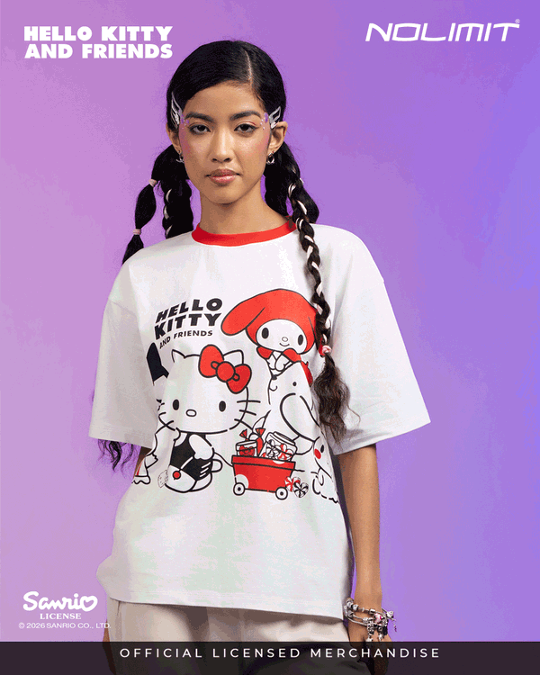 NOLIMIT SANRIO Girls Oversized T-Shirt