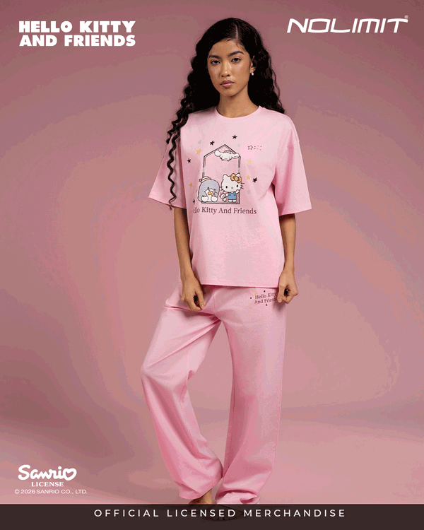 NOLIMIT SANRIO Girls T-Shirt With Pant Pijama Set