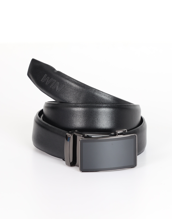 NOLIMIT Synthetic Formal Auto Lock Belt Black