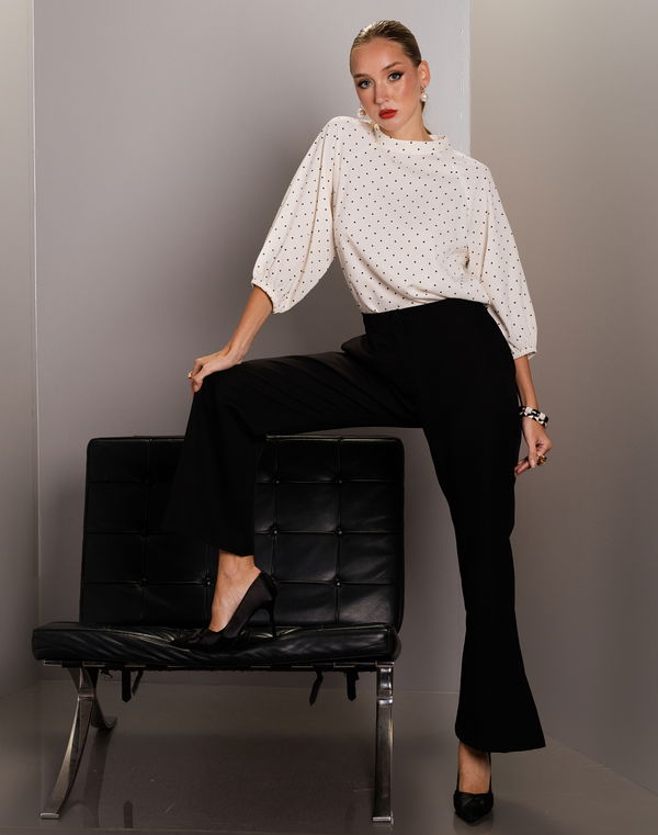 NOLIMIT THE POLKA CODE Printed Formal Blouse