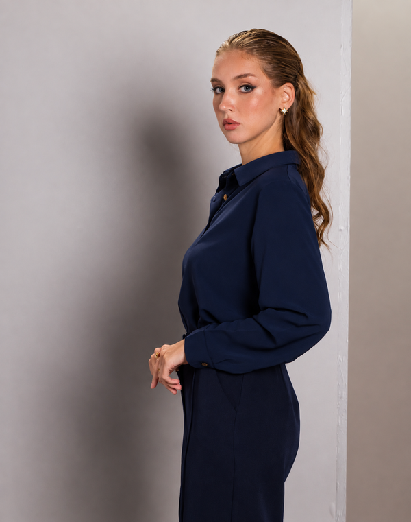 NOLIMIT THE POLKA CODE Shirt Collar Formal Blouse