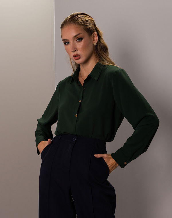 NOLIMIT THE POLKA CODE Shirt Collar Formal Blouse