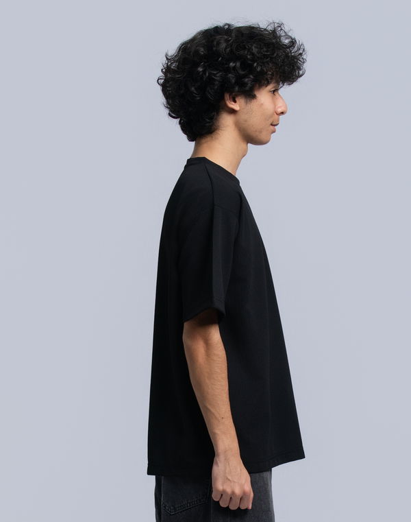 NOLIMIT URBAN WEAR Kids Boys Crew Neck Oversized Short Sleeve T-Shirt Black