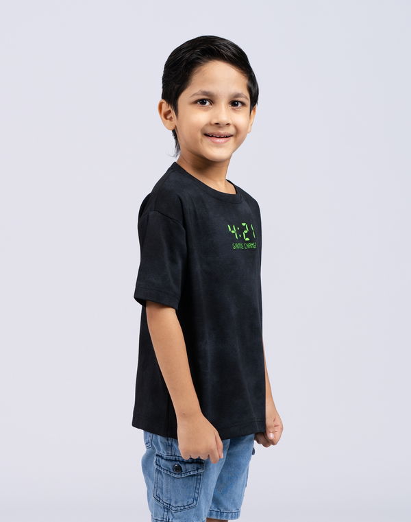 NOLIMIT URBAN WEAR Kids Boys Oversized T-Shirt Black