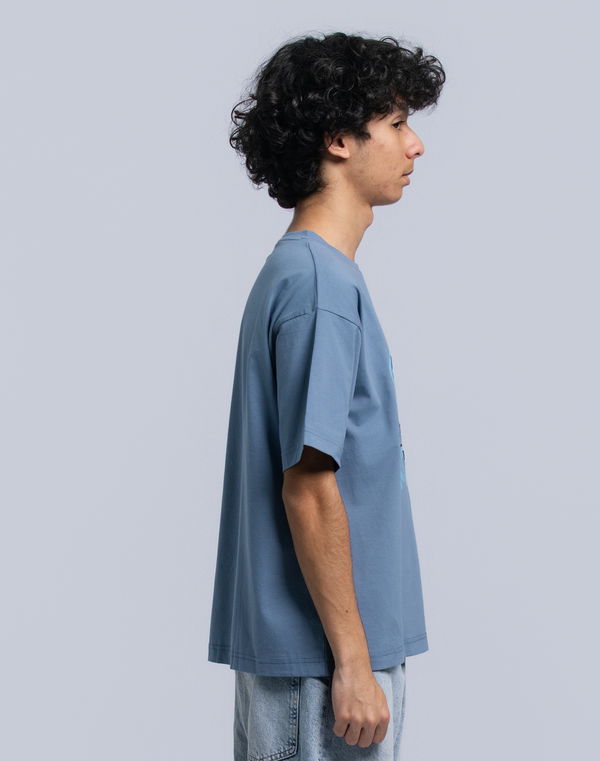 NOLIMIT URBAN WEAR Kids Boys Oversized T-Shirt Dusty Blue