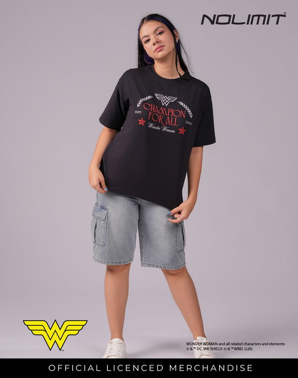 NOLIMIT WARNER BROS Oversized Embroidery T-Shirt