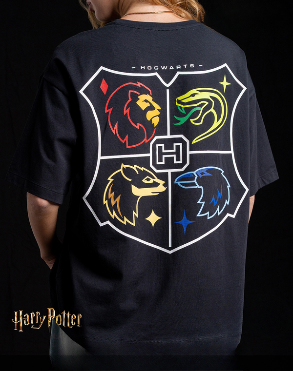 NOLIMIT WARNER BROS Oversized Screen Print T-Shirt Black