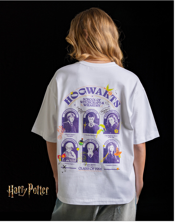NOLIMIT WARNER BROS Oversized Screen Print T-Shirt White