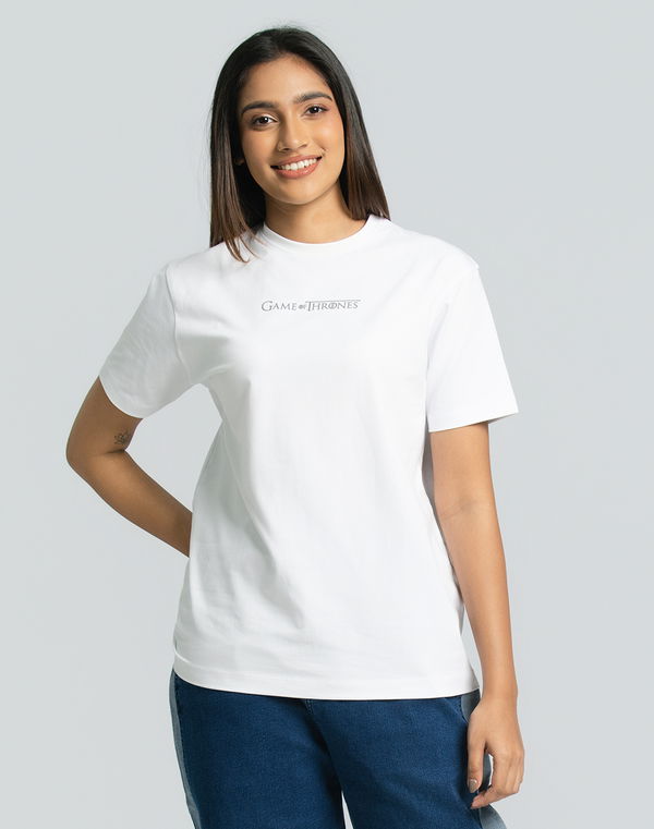 NOLIMIT WARNER BROS Women's Oversized Printed T-Shirt White